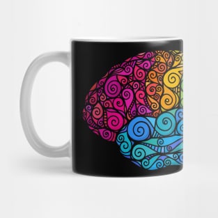 Rainbow brain Mug